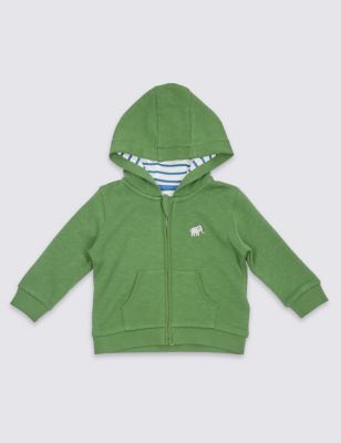 Pure Cotton Hooded Sweatshirt